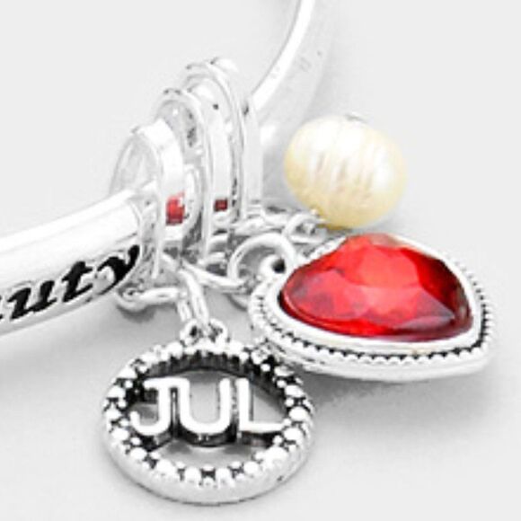 July Birthday Stone "Nobility & Beauty" Bracelet - Picture 4 of 6